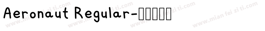 Aeronaut Regular字体转换